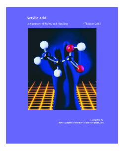 Acrylic Acid - The DOW Chemical Company