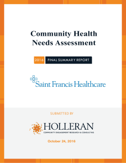 community health needs assessment