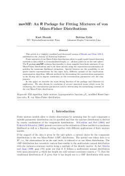 movMF: An R Package for Fitting Mixtures of von Mises