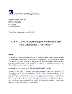 FAS ASC 310-30 Accounting for Purchased Loans