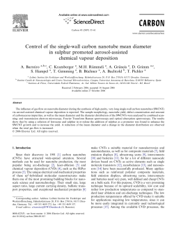 Control of the single-wall carbon nanotube mean diameter in