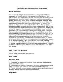 Civil Rights and the Republican Resurgence Focus/Summary Vital