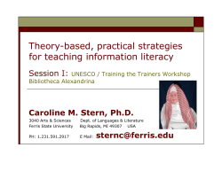 Theory-based, practical strategies for teaching information literacy