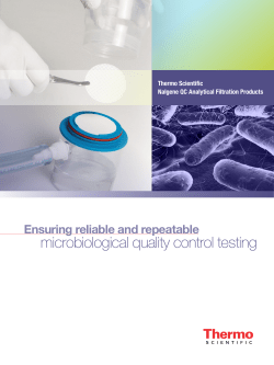 Nalgene QC Analytical Filtration Products
