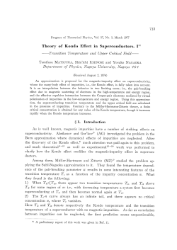 Theory of Kondo Effect in Superconductors. J*>