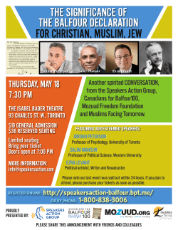 FOR CHRISTIAN, MUSLIM, JEW THE SIGNIFICANCE OF THE