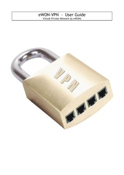 eWON-VPN - User Guide