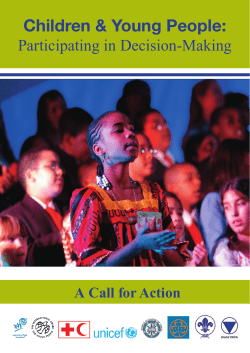 Children and Young People: Participating in Decision-Making