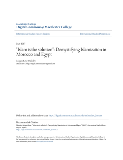 "Islam is the solution": Demystifying Islamization in Morocco and Egypt