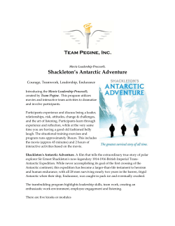 Shackleton`s Antarctic Adventure