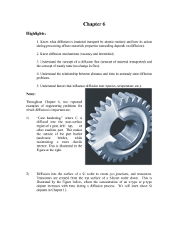 Diffusion: Chapter 6.