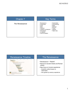 Chapter 7 Renaissance Powerpoints
