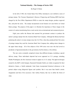 National Identity - The Stamps of Series 1902