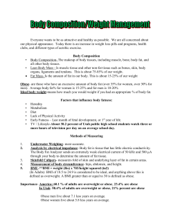 body composition study guide