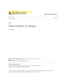 Morte D`Author: An Autopsy