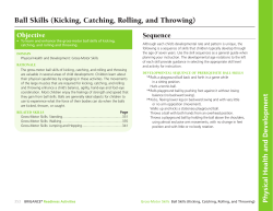 Ball Skills (Kicking, Catching, Rolling, and Throwing)