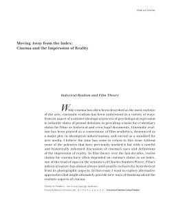 Moving Away from the Index: Cinema and the