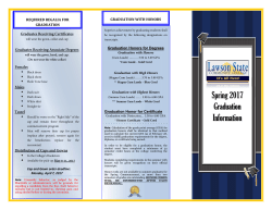 Spring 2017 Graduation Information