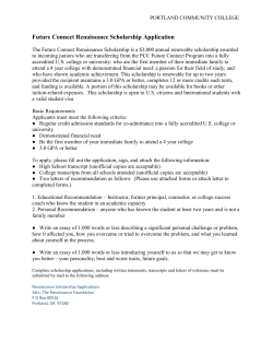 FutureConnectRenaissanceScholarshipApplication