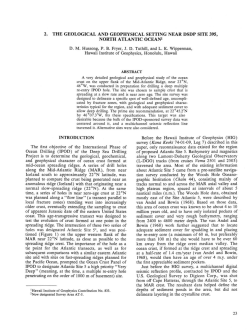 2. The Geological and Geophysical Setting near DSDP Site 395