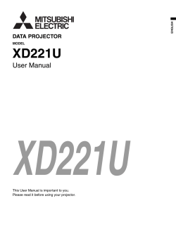 User Manual - Mitsubishi Electric