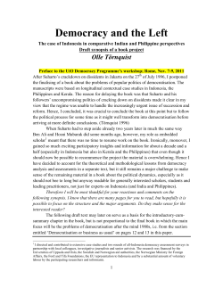 Democracy and the Left