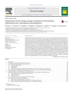 Interpretation of the nitrogen isotopic composition of Precambrian