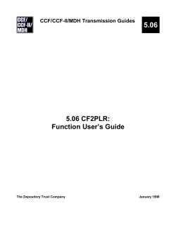 5.06 CF2PLR: Function User`s Guide