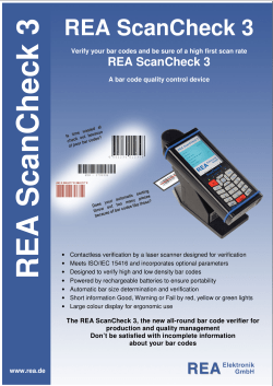 REA ScanCheck 3 - Pricon Graphics