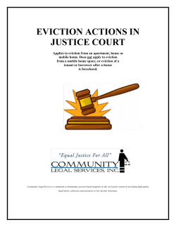 eviction actions in justice court