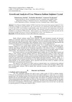 Growth and Analysis of Urea Thiourea Sodium Sulphate Crystal