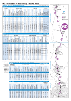 Sonoma County Transit Bus Schedules for Route 60, Cloverdale