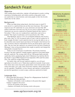 Sandwich Feast - Oklahoma 4-H