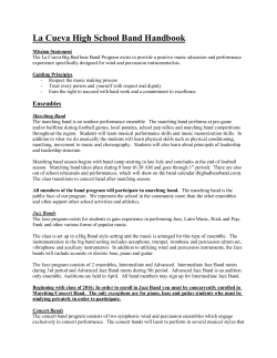 La Cueva High School Band Handbook