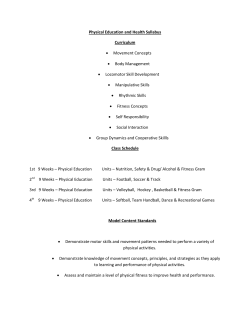 Physical Education and Health Syllabus