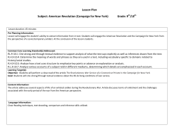 American Revolution - The Hudson River Valley Institute