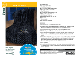 black cat throw - Jo-Ann