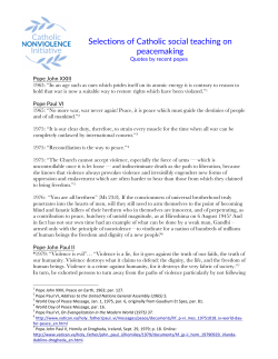 Quotes by recent popes