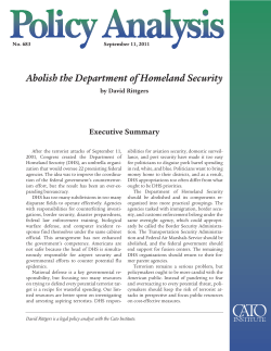 Abolish the Department of Homeland Security