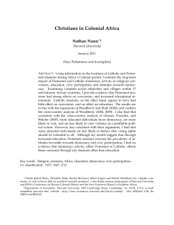Christians in Colonial Africa