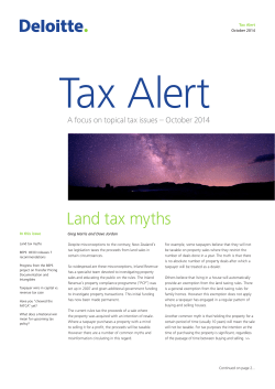 Land tax myths