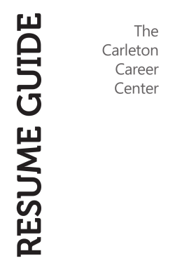 Resume Guide - Carleton College