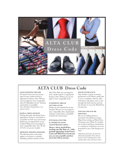 alta club Dress code