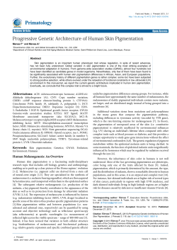 Progressive Genetic Architecture of Human Skin Pigmentation