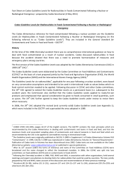 Codex Alimentarius - Food and Agriculture Organization of the