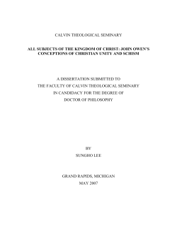 subjects of the kingdom of christ: john