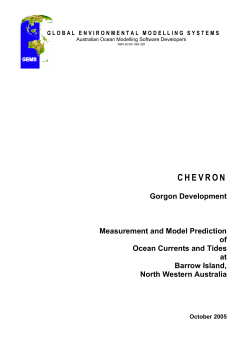 CHEVRON Gorgon Development Measurement