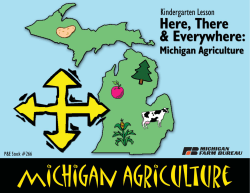Here, There and Everywhere Michigan Agriculture (Grade K-3)