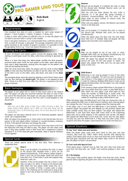+2 +2 Requirements Starting the Game Basic Gameplay