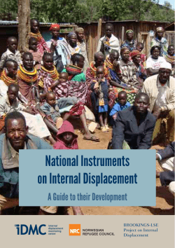 National Instruments on Internal Displacement, a Guide to